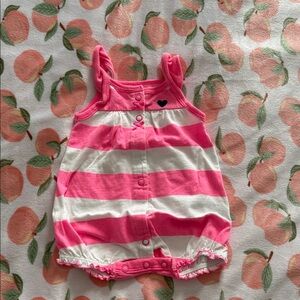 Carter's Pink and White Striped Bodysuit